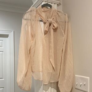 H&M Edition Vanilla Cream Blouse NWT Sz. XS